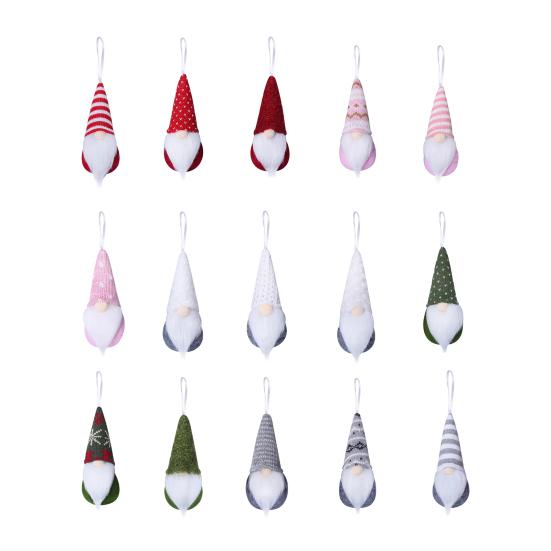 Christmas Gnome Ornaments Plush Faceless Doll Xmas Tree Hanging Decoration for Holiday Home Tree Decor