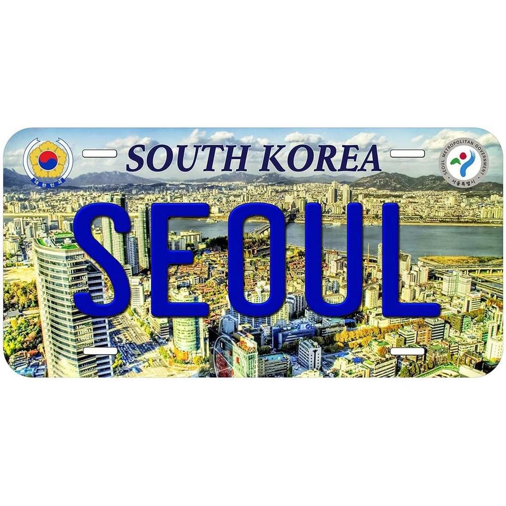 Vintage License Plates Decoration Signs Vintage New York Zurich Dublin Athens City Tags Metal Automotive Signs For Car Front