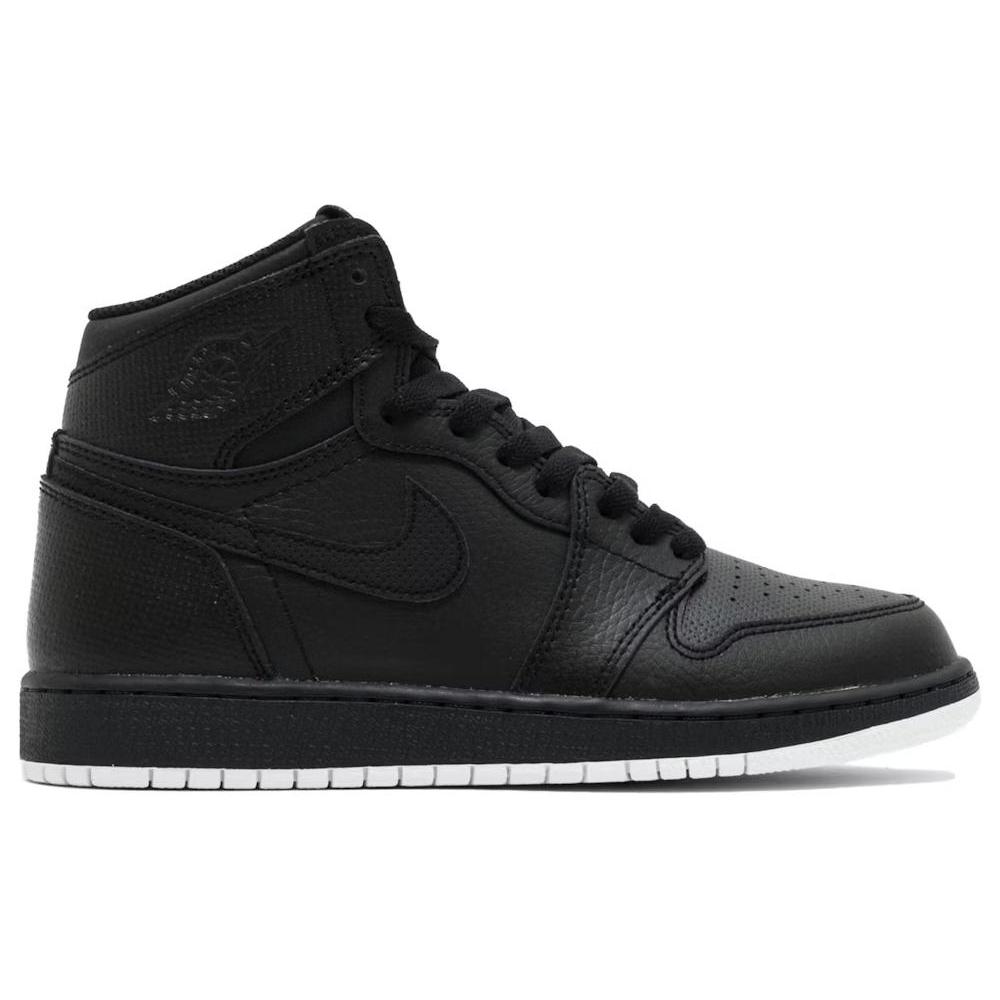 Jordan 1 Ретро High OG GS Черный Перфорированный 575441-002