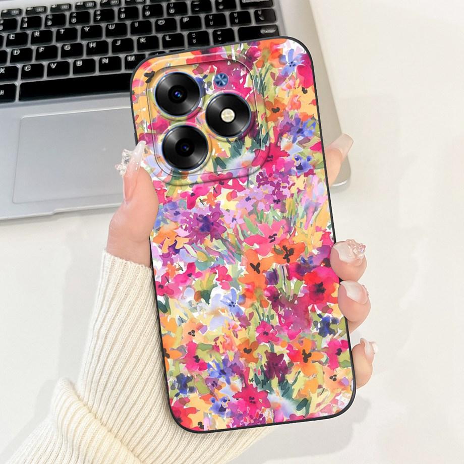 Чехол для Tecno Spark Go 2024 Tecno Spark 20c 20 Pop 8 Funda Эстетичный Мультяшный Панда Кролик Защита Камеры Матовый Мягкий Чехол