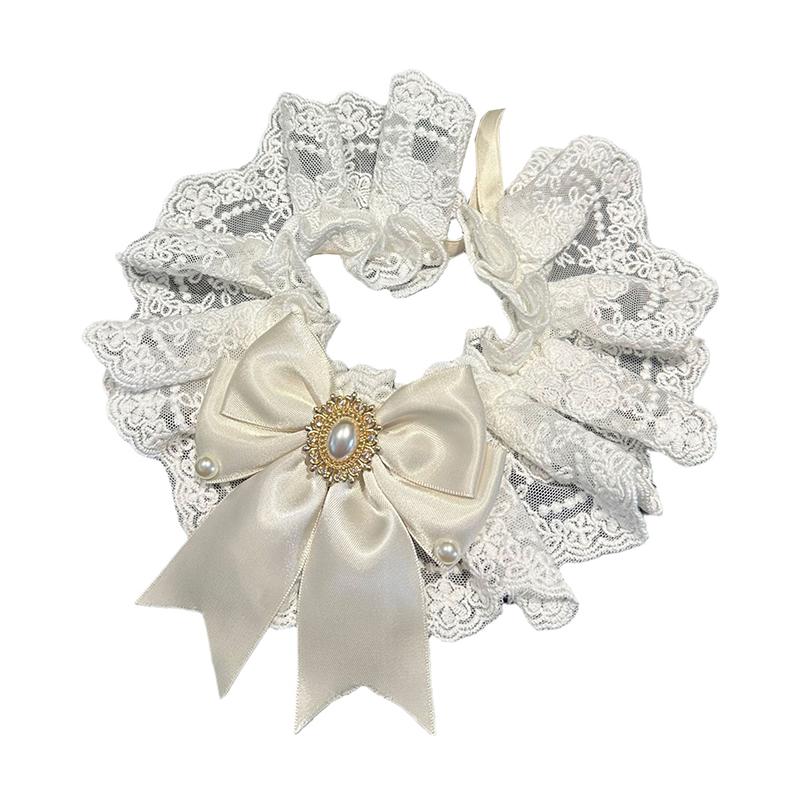 Белое свадебное платье, полотенце для слюней домашних животных, бант, ошейник для кошек, нагрудник для собак, нагрудник для шеи