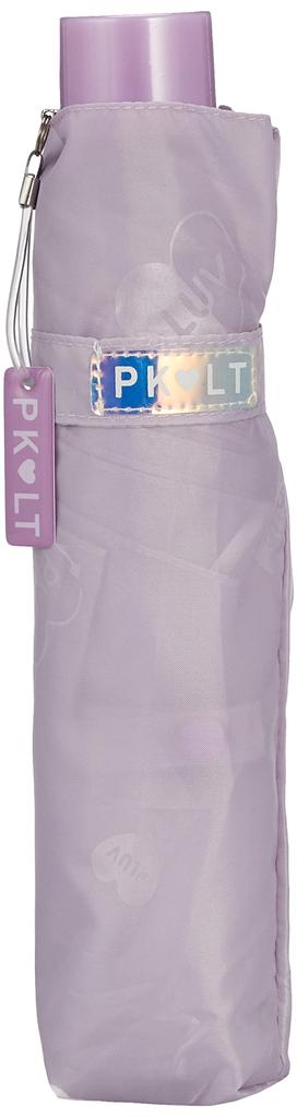 Детский складной зонт с тисненым узором, прочный, из стекловолокна, с логотипом бренда, стильный, милый, 10002614, светло-фиолетовый, 55 см, PINK-latte