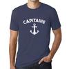 Men’s Vintage Tee Shirt Graphic T Shirt Capitaine