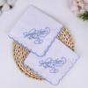 1Pc Happy Tears Absorbent Wedding Party Bandannas 28*28CM White Cotton Handkerchiefs Hand Towel