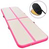 VidaXL Inflatable Gymnastics Mat with Pump 300x100x10cm PVC Pink