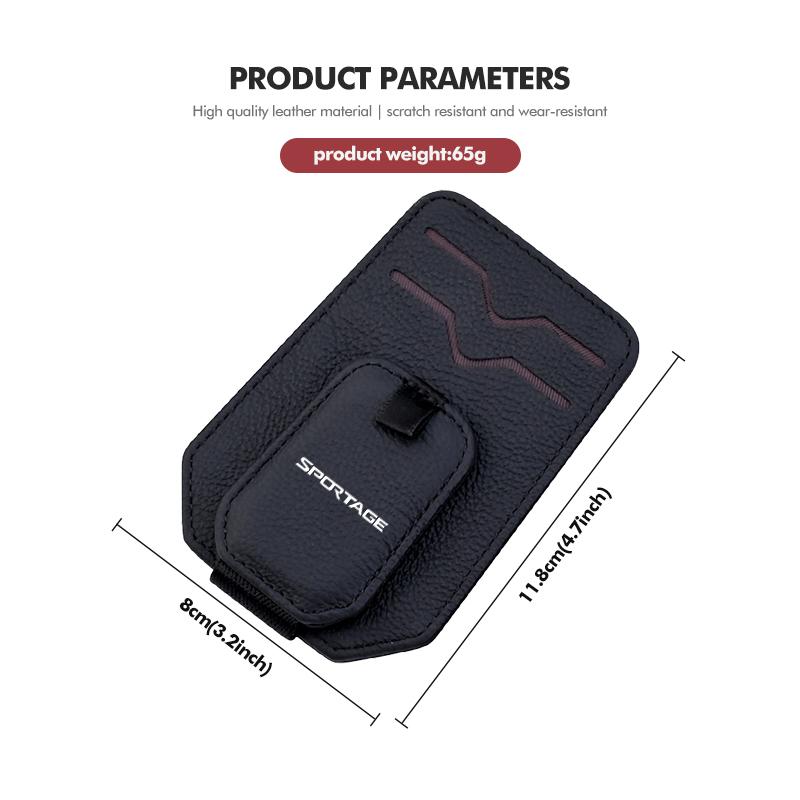 TQCX7 Car Sunglasses Holder Sun Visor Glasses Clip Eyeglasses Hanger Ticket Card Clip For KIA Sportage Rio K5 K2 Optima Cerato Proceed