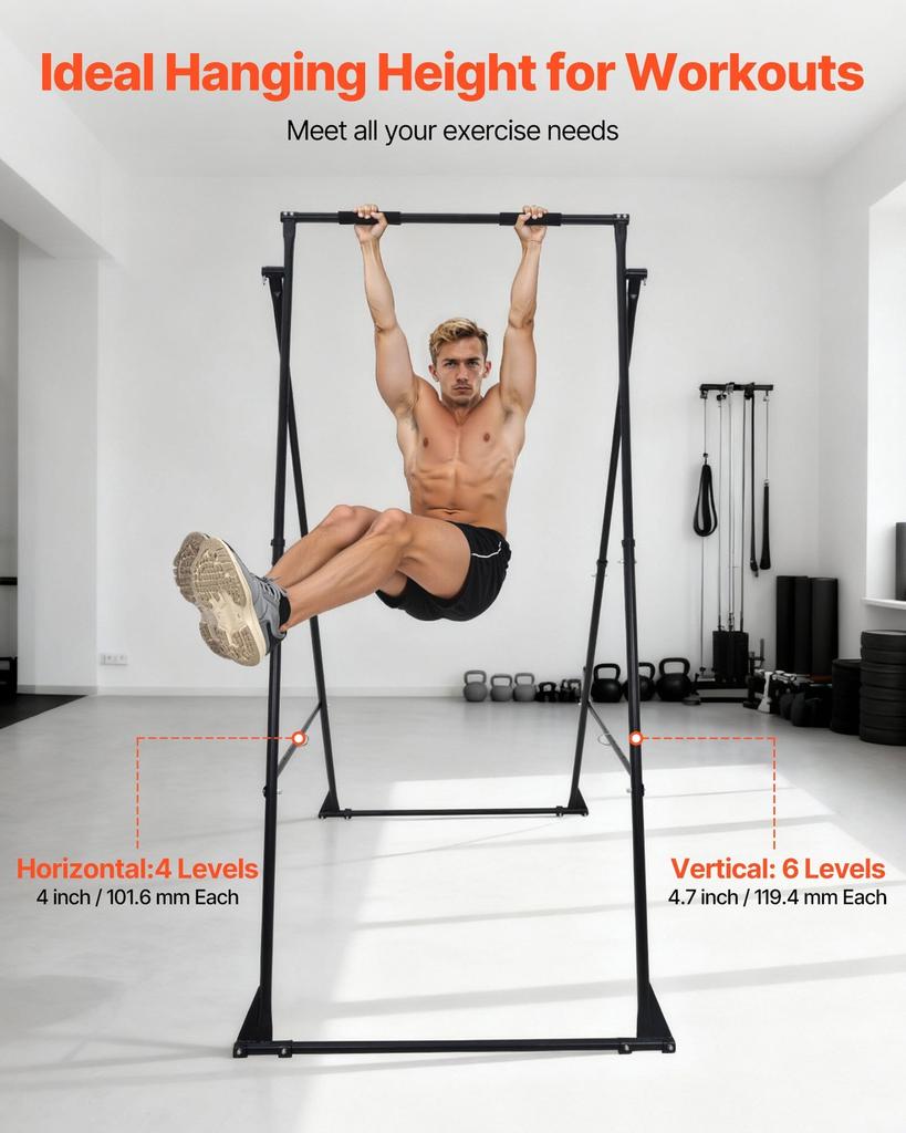 Yoga Stand Frame, Max 200 kg Load Swing Stand, Triangular Structure Yoga Aerial Rig, Aerial Silk Stands with EVA Foam, 4-Level Horizontal & 6-Level