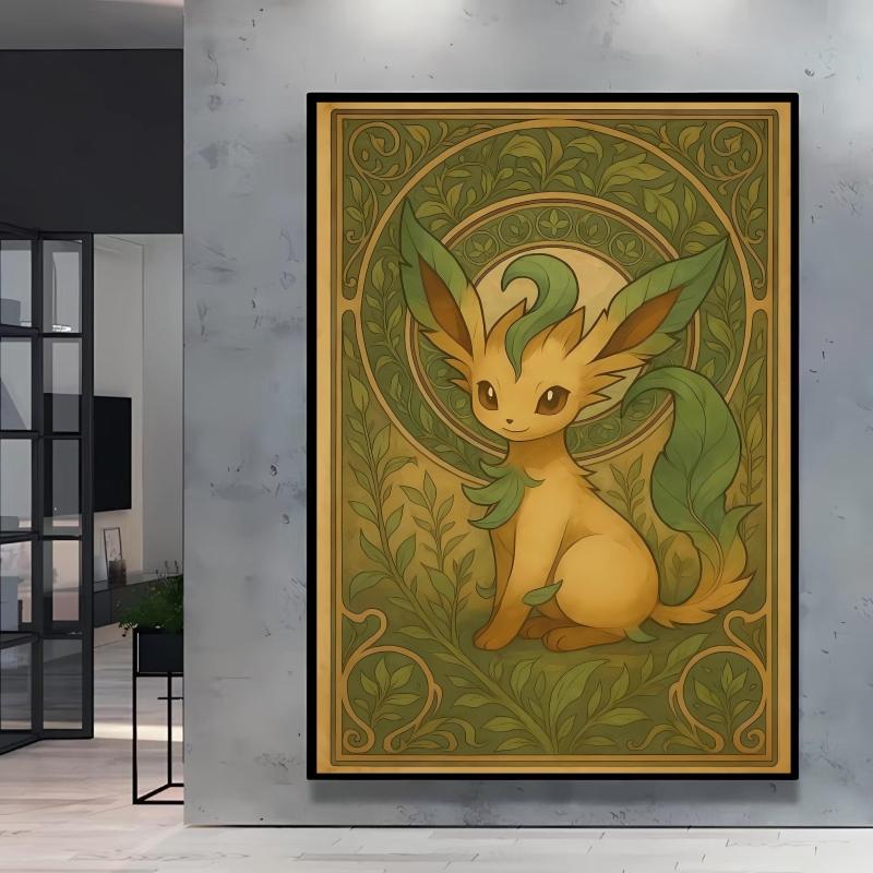 Hot Anime Poster Pokemon Gengar Canvas Printing Cartoon Character Pictures Diverse Sizes Home Bedroom Decor Friends Gift Classic