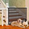 Pet Dog Pet Isolated Network Folding Dog Safety Fence New Mesh Stairs Gate  for Puppy Cats