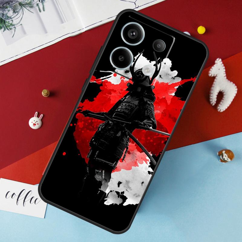 Японский Самурай Воин Чехол Для Xiaomi Redmi Note 14 12 11 10 13 Pro 15 Pro Plus Redmi 15 14C 10C 12C 13C 15C Обложка