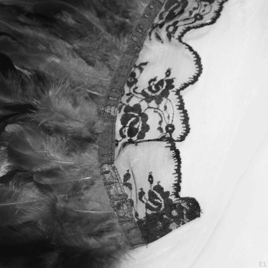 Черная накидка-кейп с искусственными перьями, ожерелье-чокер для Хэллоуина, болеро для сценического выступления