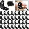 90pcs (30 шт. кронштейнов с 60 шт. винтов) L-образные угловые кронштейны, аксессуары с винтами, кронштейн для фиксации разделительной стенки шкафа