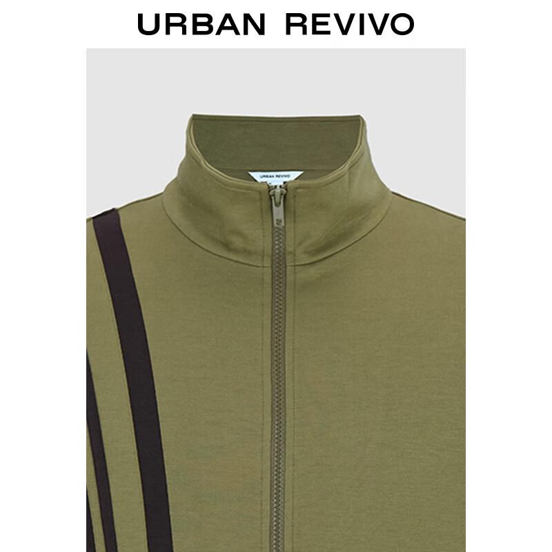 UR 2025 Autumn Men's Trendy Color Block Casual Jacket