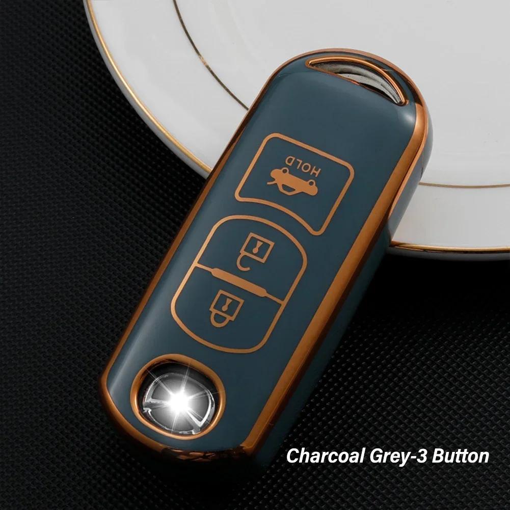 New Tpu Car Remote Key Case Cover For Mazda 2 3 6 Atenza Axela Demio CX-5 CX5 CX-3 CX7 CX-9 2015 2016 2017 2018 2019 Accessories