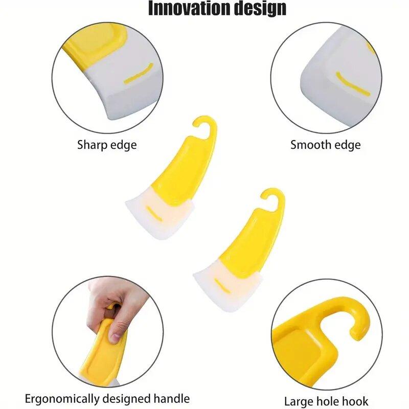 Простой инструмент для чистки, гибкая, прочная, антипригарная сковорода, кухонный скребок, силиконовый скребок, приспособления для выпечки, чистящее средство для кастрюль, экологически чистый, 2 шт.