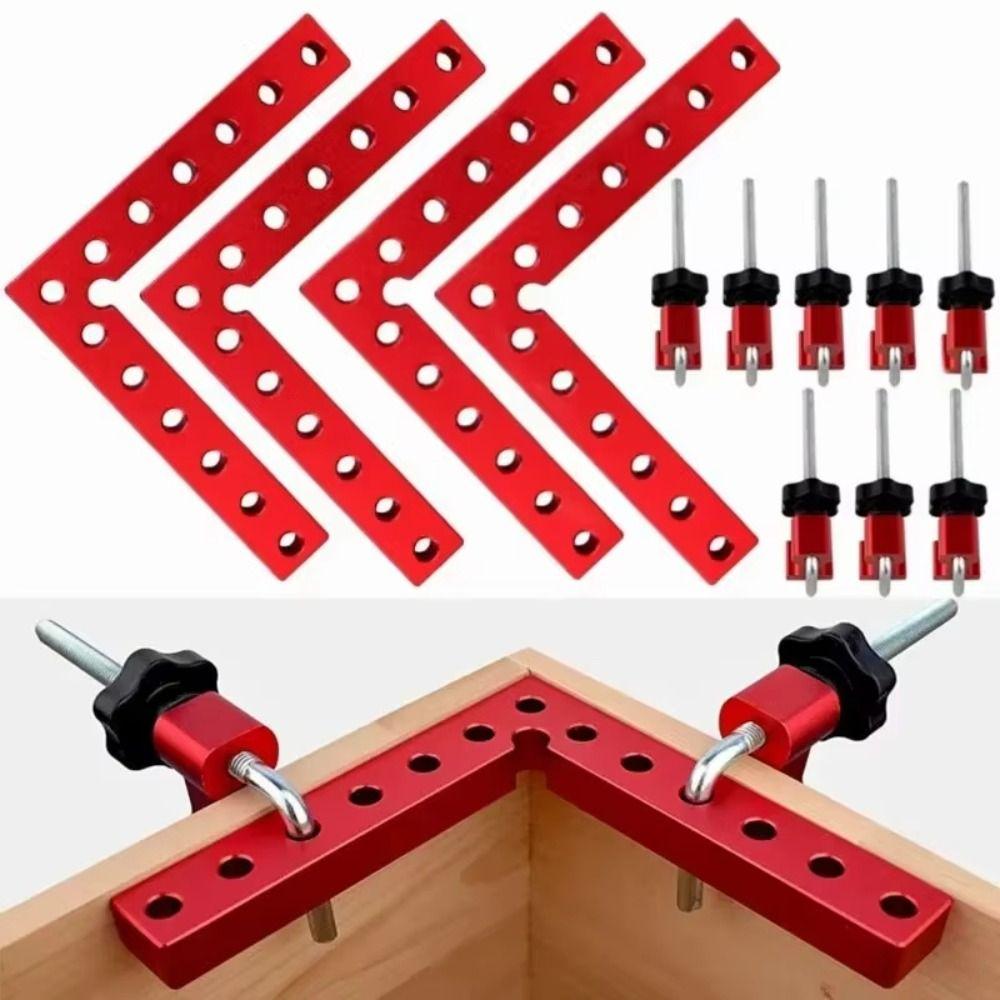 3/6/12/16Pcs Auxiliary Fixture Corner Clamp Fixing Clip Positioning Squares Panel Clamping