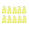 10pcs Resin Candy Color Bear Charms Pendant Beads for Necklace Bracelet Jewelry Making