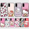 KT65 New Hello Kitty Case for Xiaomi Poco X6 X4 M5 M6 F5 F6 C65 C55 C50 C51 C40 Redmi Note 7 8 14C A3X 13C 12C 11 10A 9C Pro Black Sofe Cover