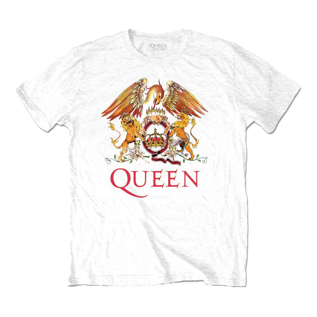 Queen Классическая футболка с гербом унисекс для взрослых