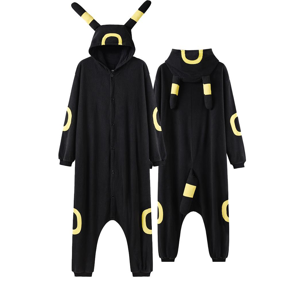 Cow Kigurumi Umbreon Anime Onesies Women Men Overalls Funny Suit For Adult Winter Pajamas Festival Outfit Animal Costumes Jumpsuit