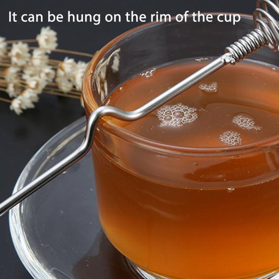 Ложка-палочка для меда из нержавеющей стали, палочка для перемешивания меда, многофункциональная ложка для смешивания чая, коктейлей, палочка для перемешивания меда для сиропа, джема, напитков