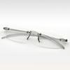 Men Women Lightweight Clear Rimless Resin Reading Glasses +1.00 To +4.00