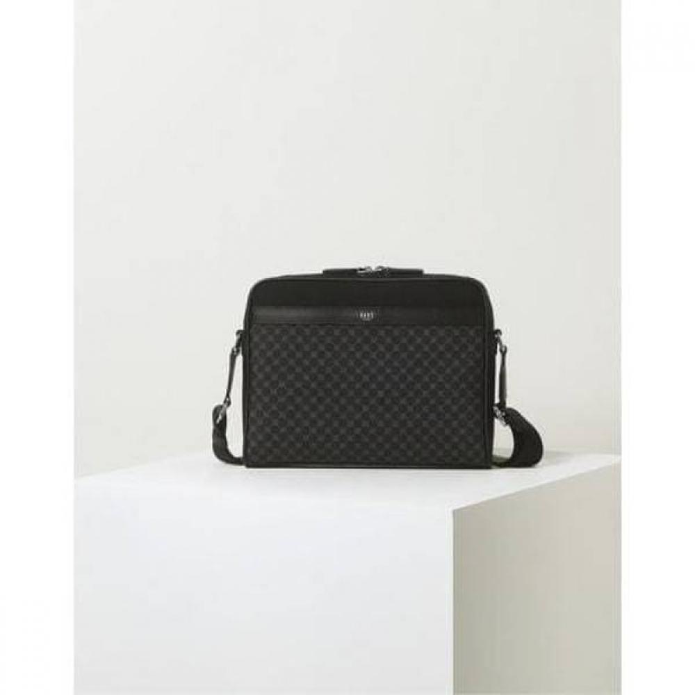 Daks Black Nylon Crossbody Bag With Dd Pattern Dbba6f593bk