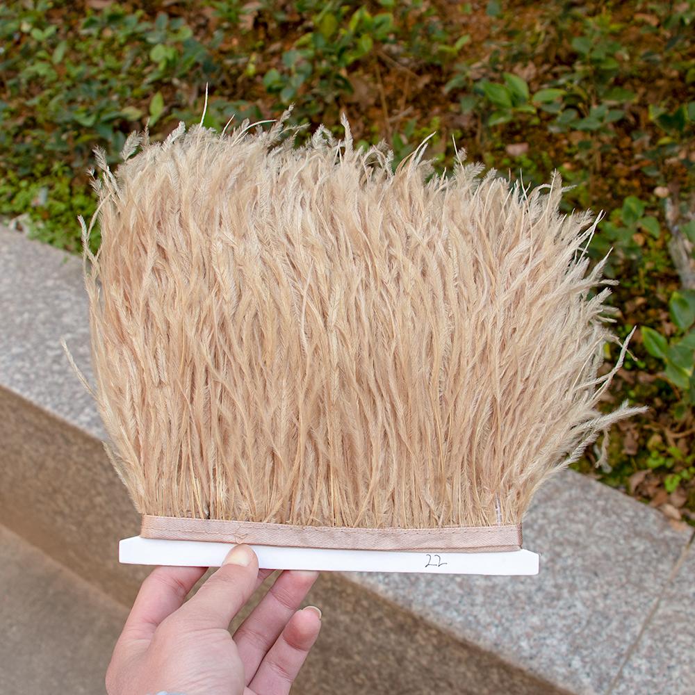 1/5/10Meters Light Purple Ostrich Feathers Ribbon 8-10cm/3-4Inch Long Feather Trim Fringe for Party Costumes Sewing Accessories