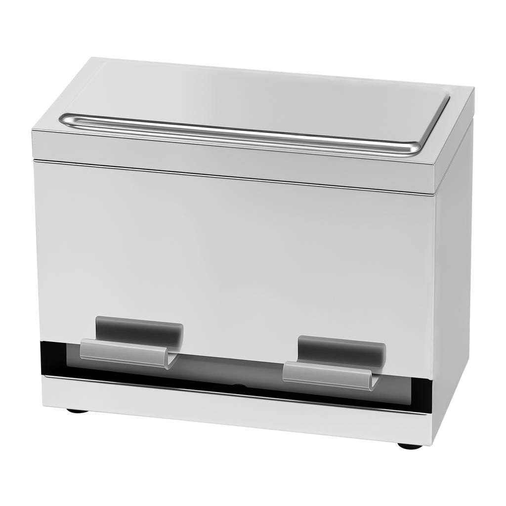 Прочный, легко моющийся органайзер для соломинок с металлической крышкой. Универсальный контейнер для хранения соломинок из нержавеющей стали.