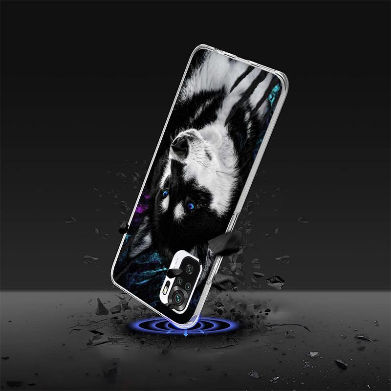 Siberian Husky Dog Phone Case For Xiaomi Redmi Note 15 14 13 12S 12 11 Pro Plus 14S 11S 11E 10 10S 11T 5G Personalized Cover Red