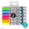 Textile Markers - PEBEO - 7A - 6 Pcs - Multicoloured Fluorescent - Permanent - Fine Tip
