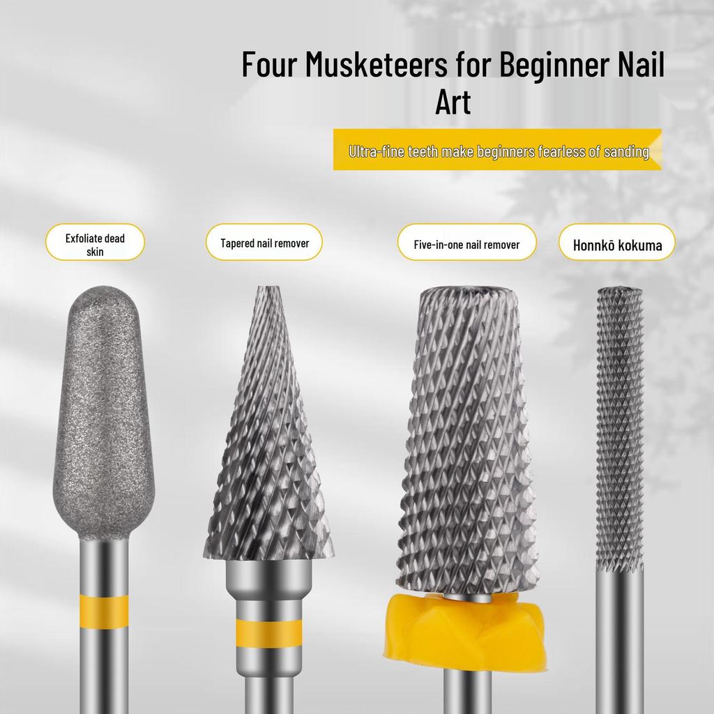 Маникюрный набор в русском стиле: Шлифовальные головки из вольфрамовой стали для снятия геля, вырезания узоров на ногтях, шлифовки и ухода за кутикулой.