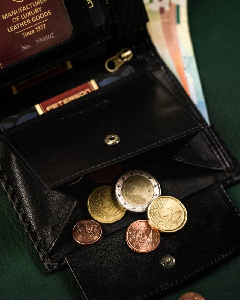 Large men's wallet made of natural leather - Peterson