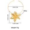 Summer New Alloy Floral Choker Hip Hop Necklace Women's Trend Exaggerated Flower Accessories Necklace