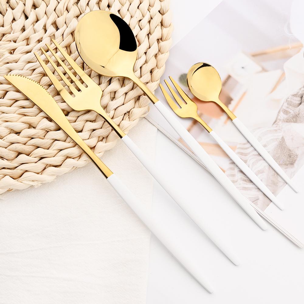 5 шт., черный набор столовых приборов, нож, вилка для торта, кофейная ложка, столовая посуда, столовые приборы из нержавеющей стали, столовые приборы в западном стиле, кухонное серебро