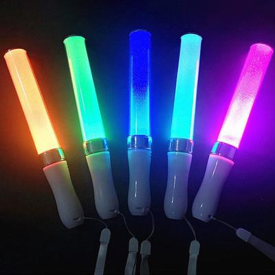 Светодиодные светящиеся палочки Разноцветные RGB светящиеся пенные палочки Трубки для чирлидинга Темный свет Световые палочки для концерта айдолов Рождество День рождения Свадебная вечеринка