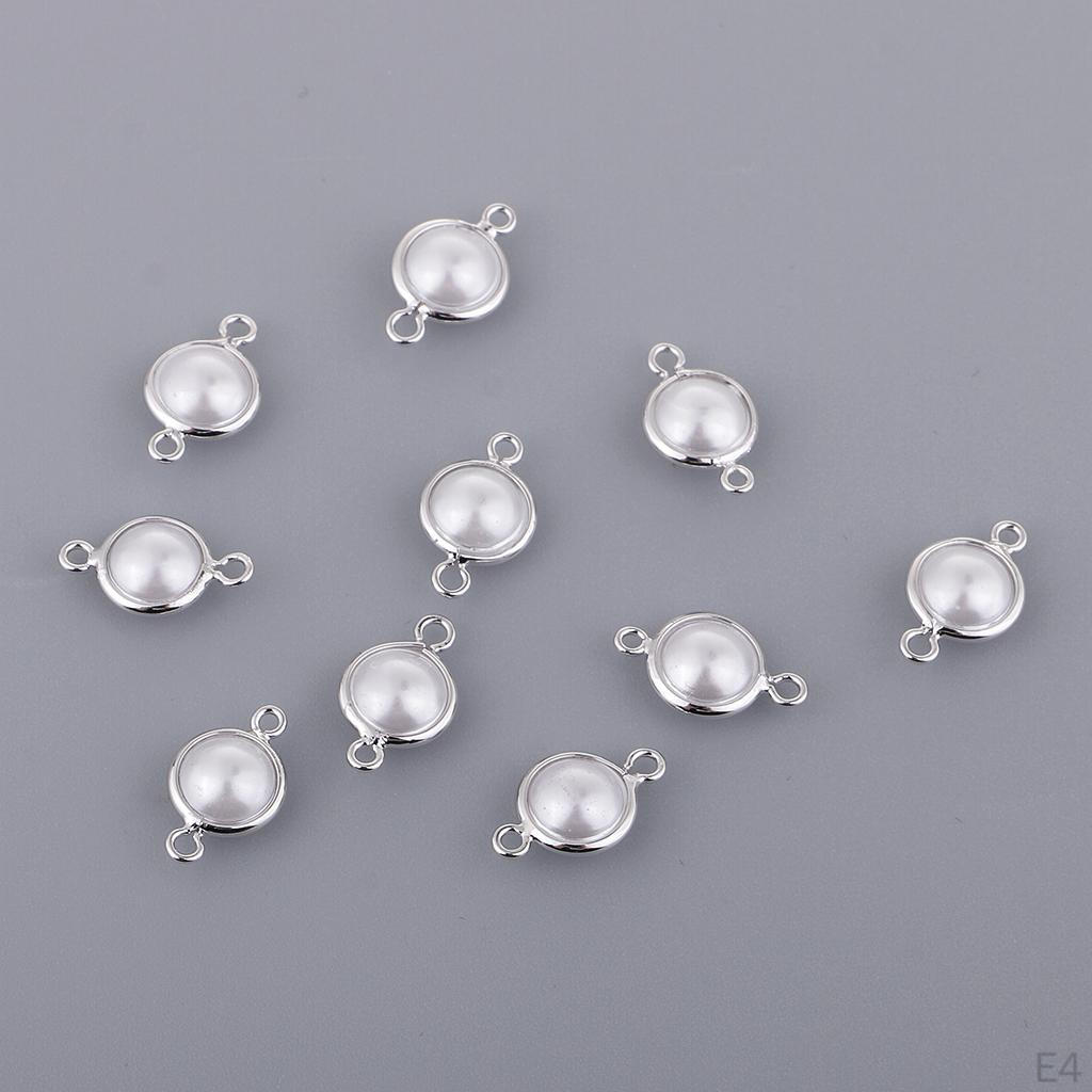 10 Коннектор-подвеска с кабошоном для изготовления браслетов и бижутерии своими руками