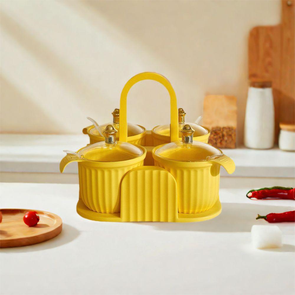 Sealed Multi-grid Seasoning Box Plastic Spice Container Practical Spice Seasoning Box for Home