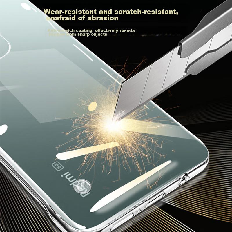 Bare Phone FeelCase for Redmi Turbo 3, Ultra-Thin Fully Transparent Borderless Hard, Shockproof, Simple High-Transparency Heat Dissipatio