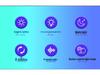 Aurora Starlight Moon Projector: Colorful Bluetooth Speaker & Atmosphere Lamp