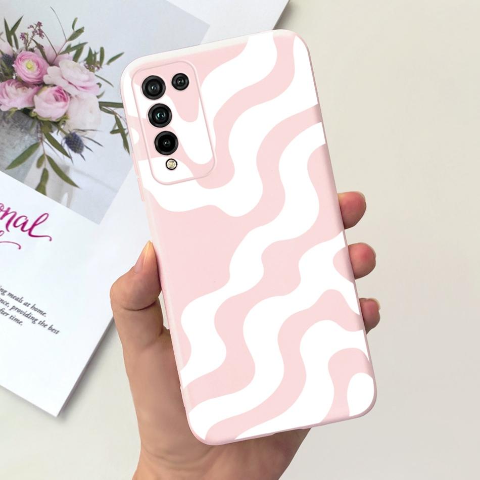 For Honor 10X Lite Phone Case Honor 10Xlite DNN-LX9 Fashion Moon Design Soft Silicon Shockproof Protective Cover Bumper