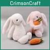 Плюшевая игрушка-кролик Jellycat с длинными ушами и морковкой для декора детской комнаты