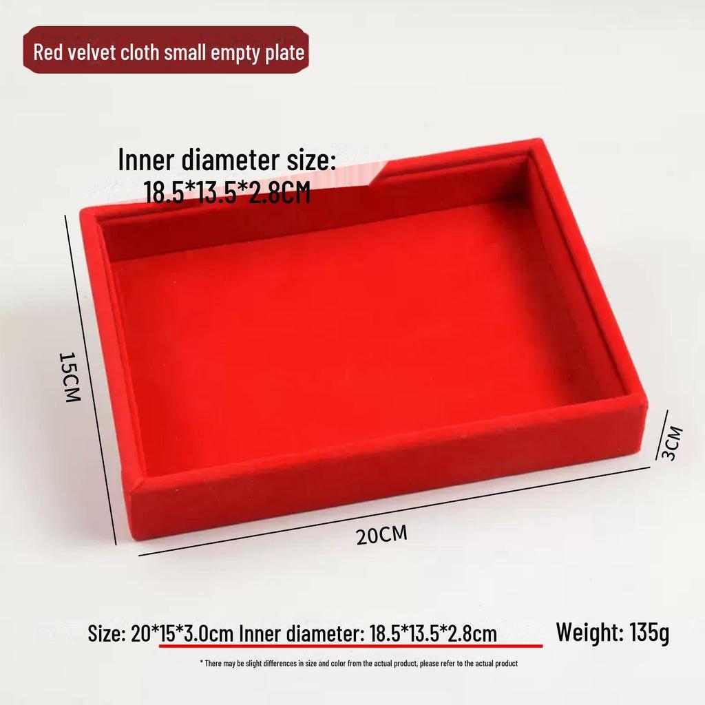 Подставка для ювелирных изделий из красного бархата с золотым кольцом для ожерелий, браслетов и подвесок - Бесплатная доставка