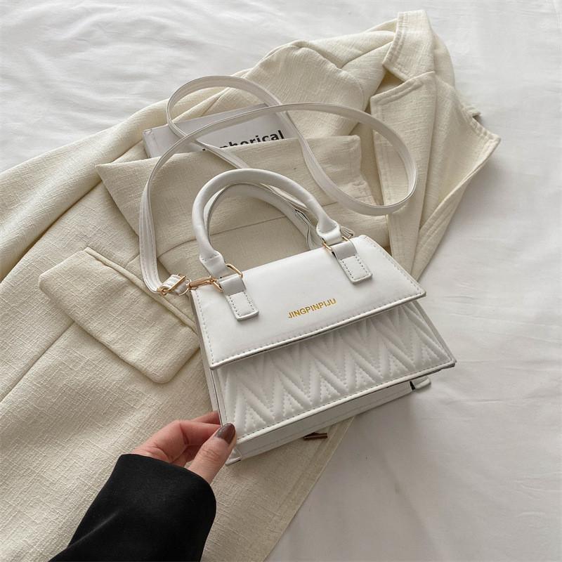 Stylish 2024 Spring Korean Vintage Casual Handbag In Black Khaki Orange Green And Pink Colors