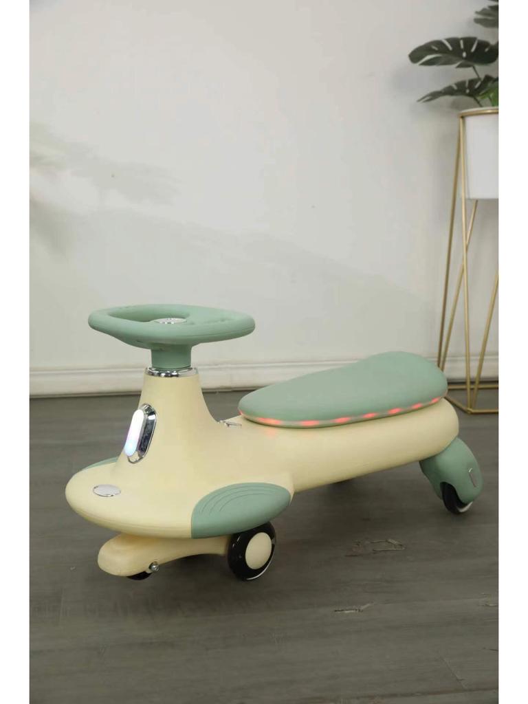 Бесшумный самокат-твистер для детей 1-6 лет - Конструкция против опрокидывания с универсальными колесами