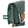 Burberry Check Print Flap Closure Small Calfskin Crossbody Shoulder Bag Women bags Green 80801611