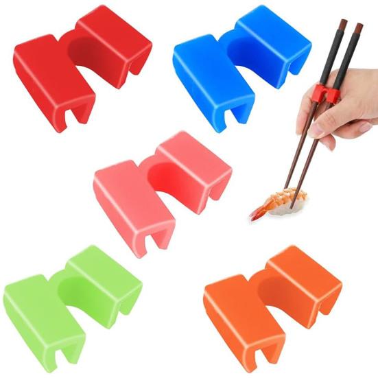Reusable Chopsticks Helpers Training Aid Easy To Install Adjustable Non-Slip Chopstick Hinges Connector for Kids