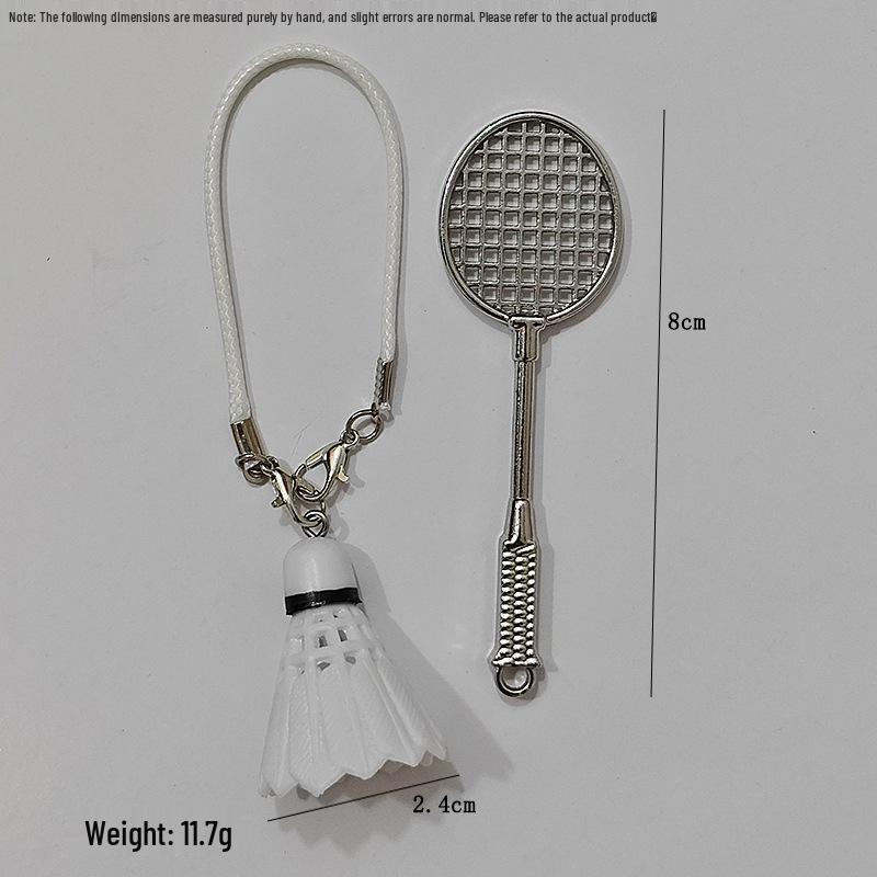 Sports Keychain with Pendant Rope - Tennis, Baseball, Football