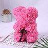 25cm Romantic Fake Rose Flower Foam Bear Doll Valentines Day Birthday Xmas