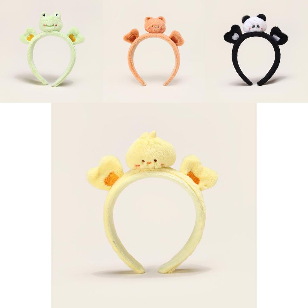 Мультяшный плюшевый ободок на голову панды с креативным дизайном для девочек, аксессуар для волос, подарок